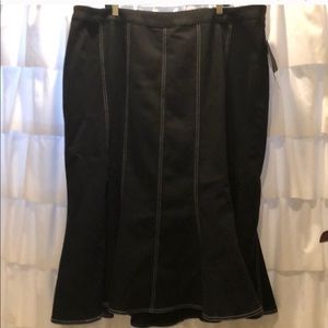 Brand NEW! 💯 Black Denim Peplum Skirt!